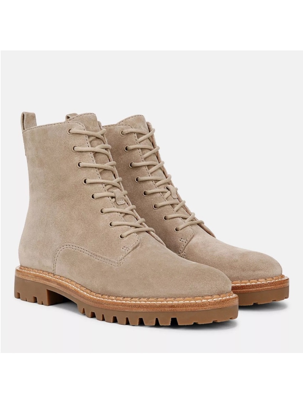 Vince Women's Vince Cabria Suede Lug Boot Size 10